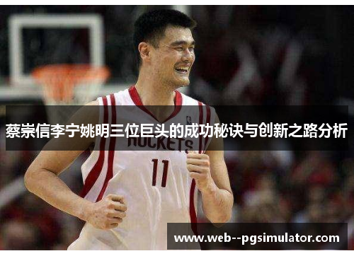 蔡崇信李宁姚明三位巨头的成功秘诀与创新之路分析